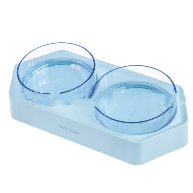 Hexagonal inclined bowl pet bowl