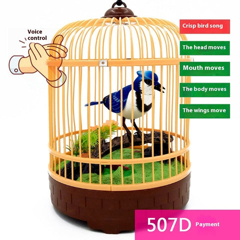 Simulation Bird Cage Children's Toy Induction Stall Decoration