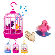 Voice control mini bird cage