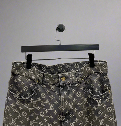 LOUIS VUITTON MONOGRAM DISTRESSED DENIM