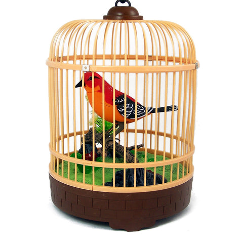 Simulation Bird Cage Children's Toy Induction Stall Decoration