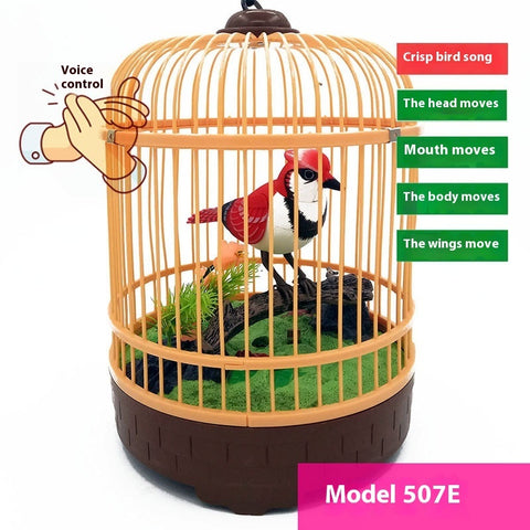 Simulation Bird Cage Children's Toy Induction Stall Decoration