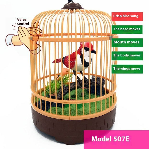 Simulation Bird Cage Children's Toy Induction Stall Decoration