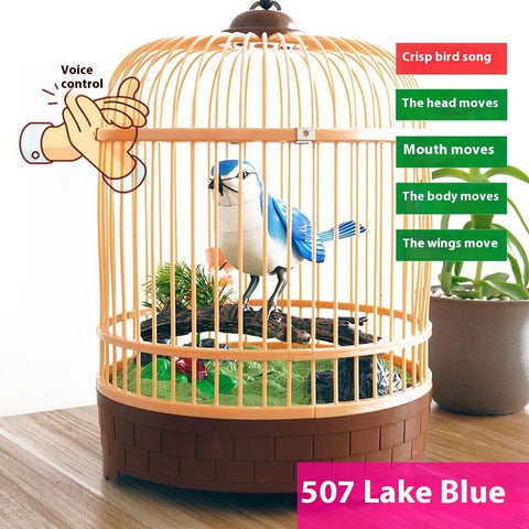 Simulation Bird Cage Children's Toy Induction Stall Decoration