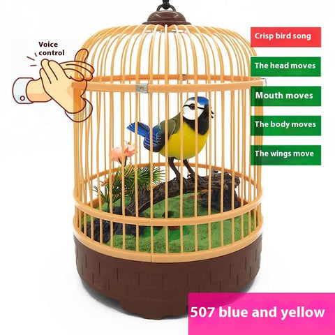 Simulation Bird Cage Children's Toy Induction Stall Decoration