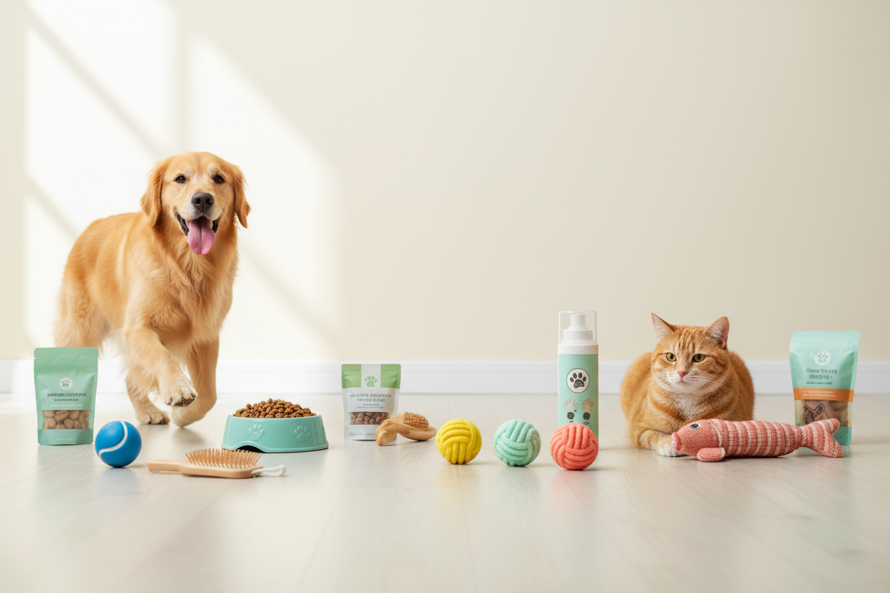 generate me a banner for my store layout based on pet products
